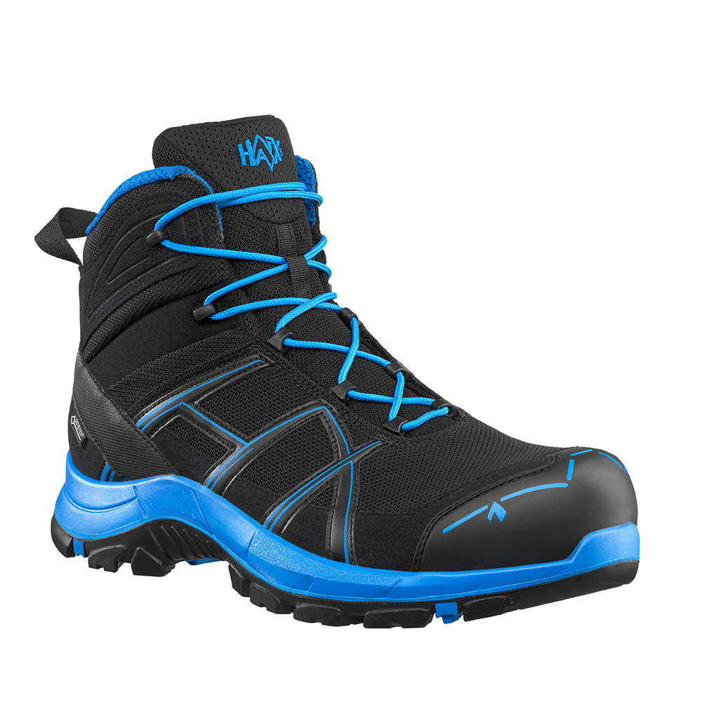 HAIX Black Eagle Safety 40.1 mid/black-blue, Light S3-Safety shoe with ...